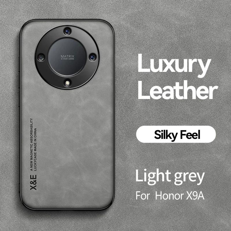 Magnetic Suede Leather Case For Honor Magic5 Lite Magic6 Lite 5G Shockproof Matte Silicone Soft Case Cover