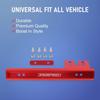 Universal Red Front Bumper License Plate Mount Bracket Relocator Holder Red