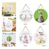 Easter Bunny Wooden Hanging Sign - Charming Front Door Decoration