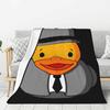 Custom Ultra-Soft Fleece Yellow Colorful Rubber Duck Pattern Throw Blanket Warm Flannel Blankets for Bed Home Couch Quilt