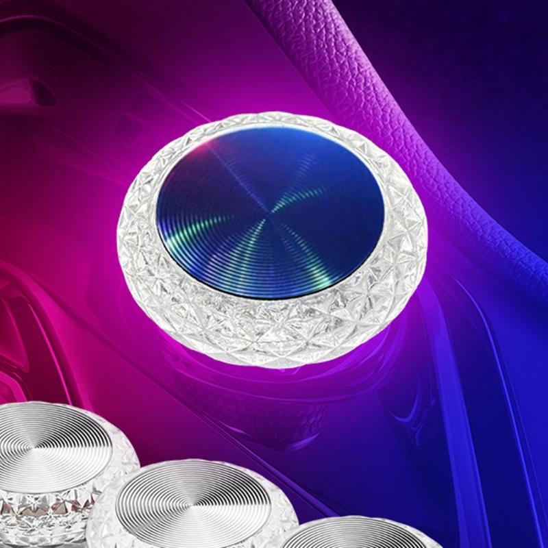 USB Car Atmosphere Light Multicolor LED Mood Lamp Plugs & Play Ambient Lighting Suitable for Vehicle Home Night Light