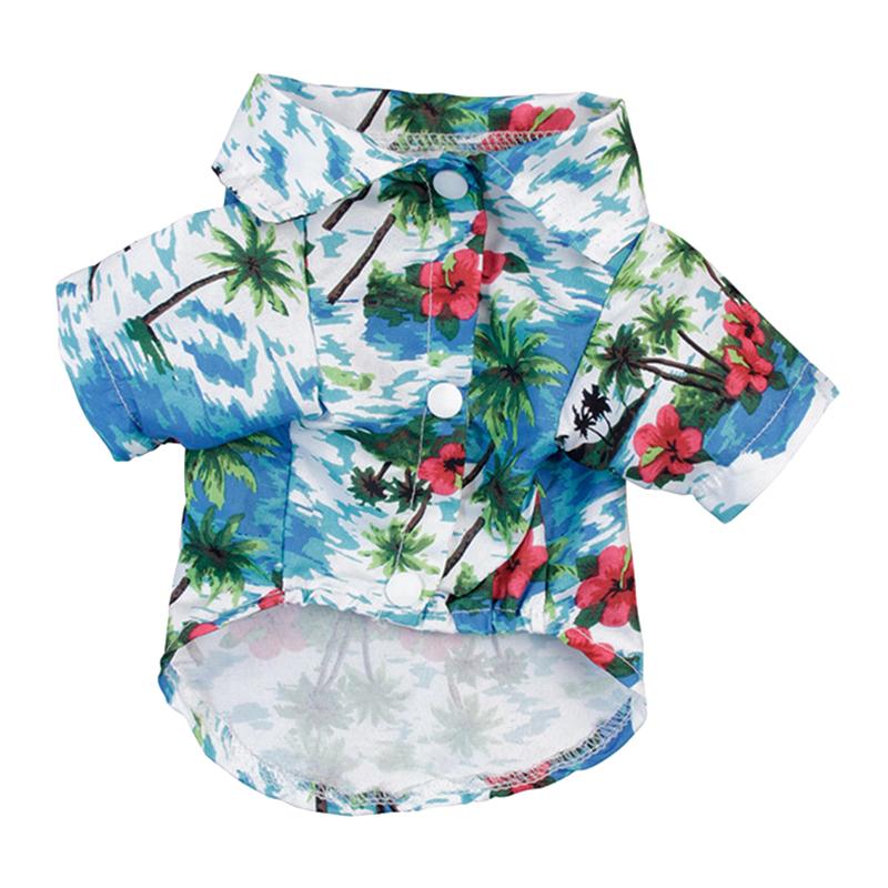 

Футболка для собак Hawaii Summer для французского бульдога, чихуахуа, одежда для маленьких собак, жилет для щенков, одежда для йорков, товары для кошек и домашних животных XS