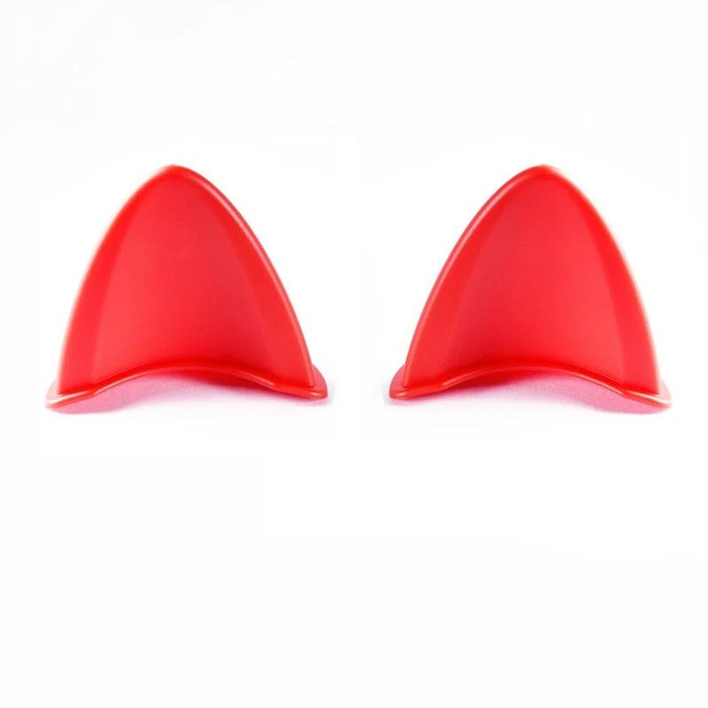 2 Stück (1 Paar) Motorradhelm Teufelshörner Aufkleber Elektroauto Helme Dekoration Kopfbedeckung Cosplay Styling Aufkleber Halloween