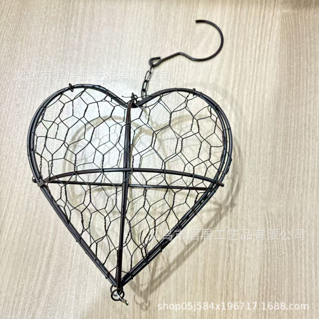 

Handmade Fiber Bird Nesting Heart Bird Nesting Heart Outdoor Yard Art Welcoming Nest Outdoor Garden Decoration Bird-Keeping Supplies