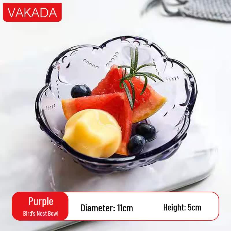 

VAKADA High Borosilicate Glass Salad & Dessert Bowl
