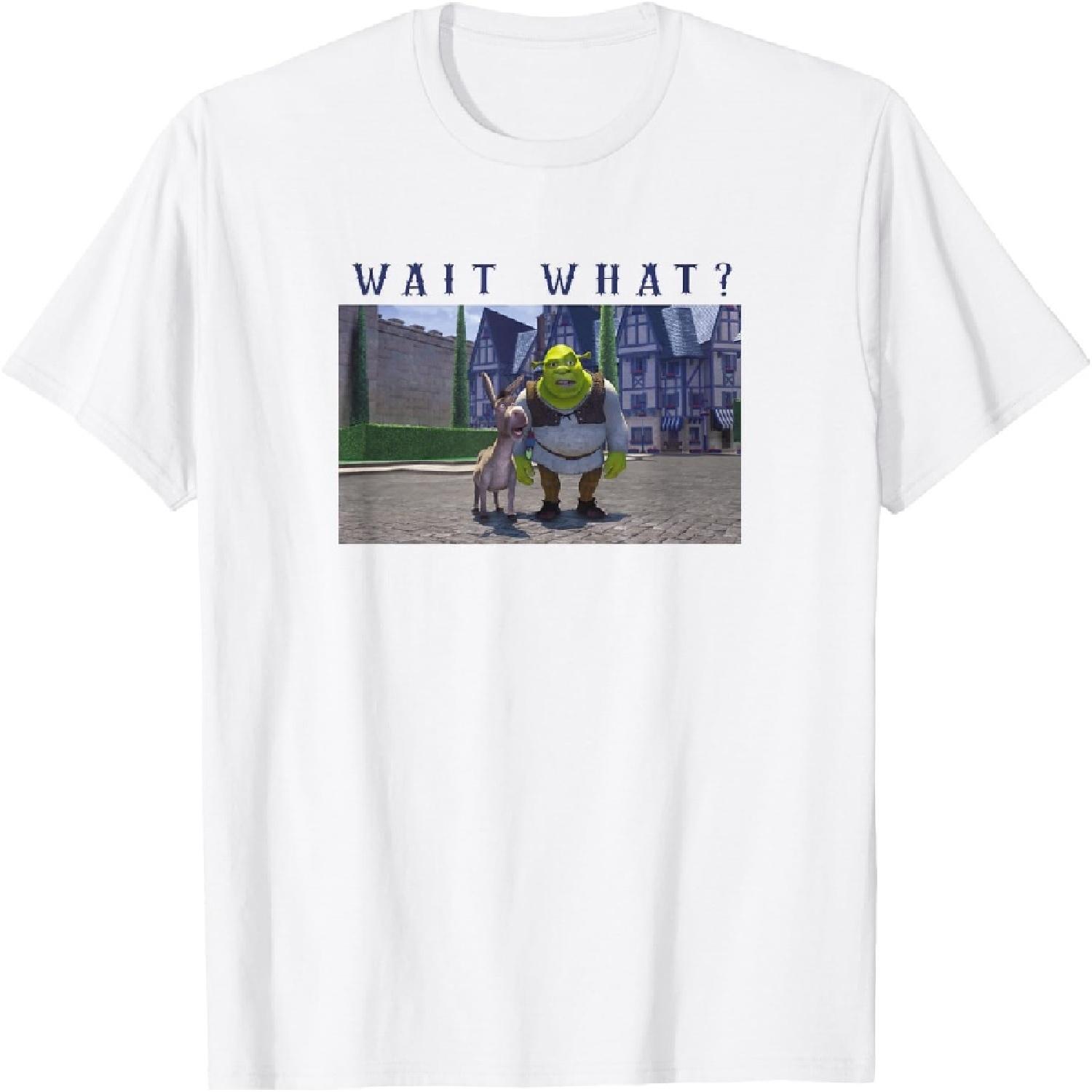 Футболка Шрек и Осел Чего? XXXXXL белый