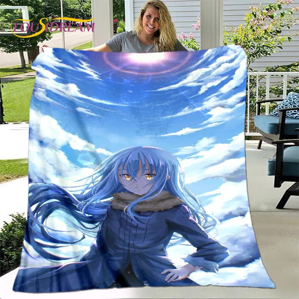 I Got Reincarnated As A Slime Anime Soft Plush Blanket,Flannel Blanket Throw Blanket for Living Room Bedroom Sofa Picnic Cover