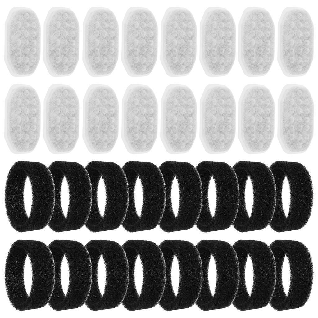 32Pcs Replacement Activated Carbon Filter Cat Dog Water Fountain Stainless Steel Dispenser Feeders Pet Dispenser Filtration