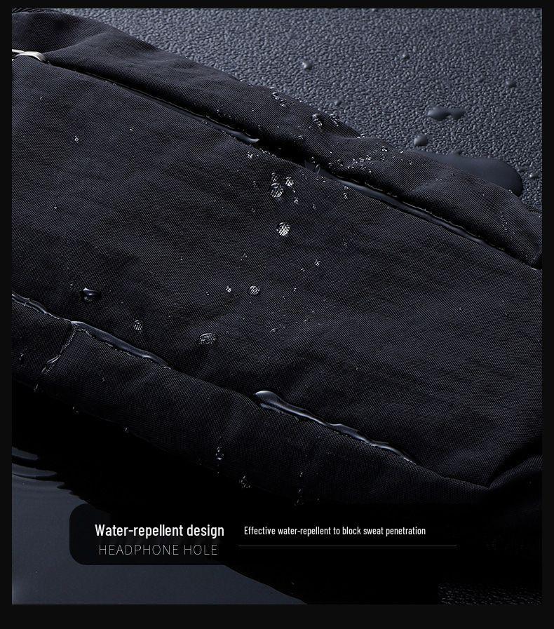 Men's Durable Waterproof Waist Bag - Large Capacity, Versatile, and Wear-Resistant for Work and Sports.