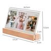 Multifunctional Acrylic Photo Frame With LED Night Light For 3inch Camera Photos Display Home Office Decorations