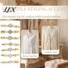 Clothing Fasteners 2Pcs Vintage Sweater Clips for Women Girls, Retro Faux Pearl And Rhinestones Cardigan Clips, Elegant Dress Decor Accessories Collar