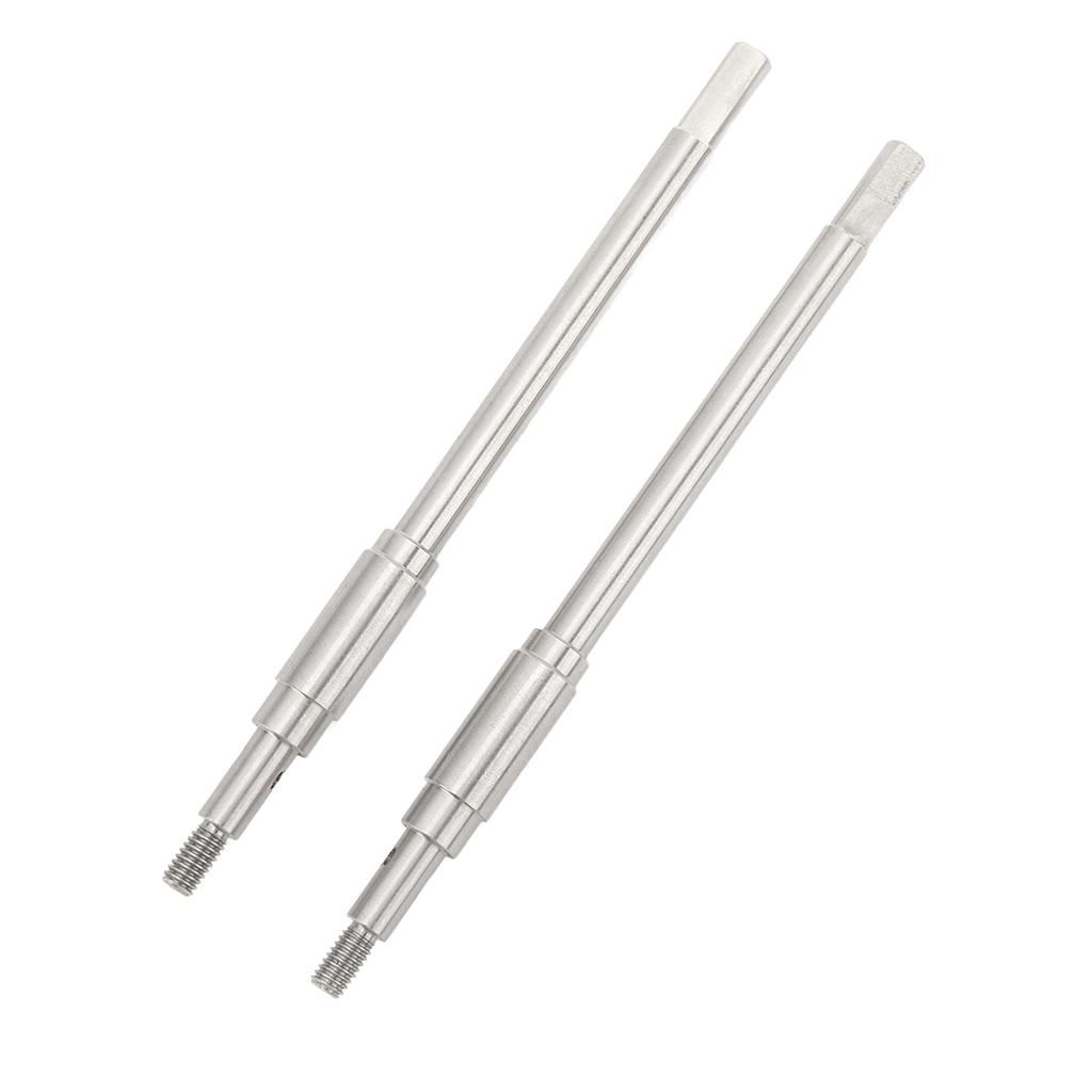 2pcs Stainless Steel RC Car Rear Axle Shaft for FMS 1/10 Explorer Mashigan for ATLAS Dachi Other RC Cars RC Parts Silver