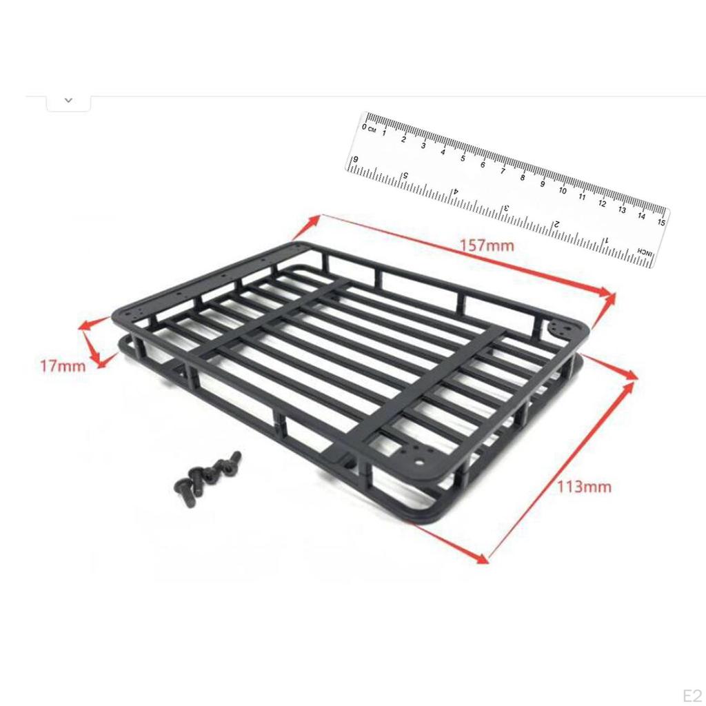 1/10 RC Roof Rack Luggage Carrier, Car Accessory for SCX10 AX90018 Accessories Part