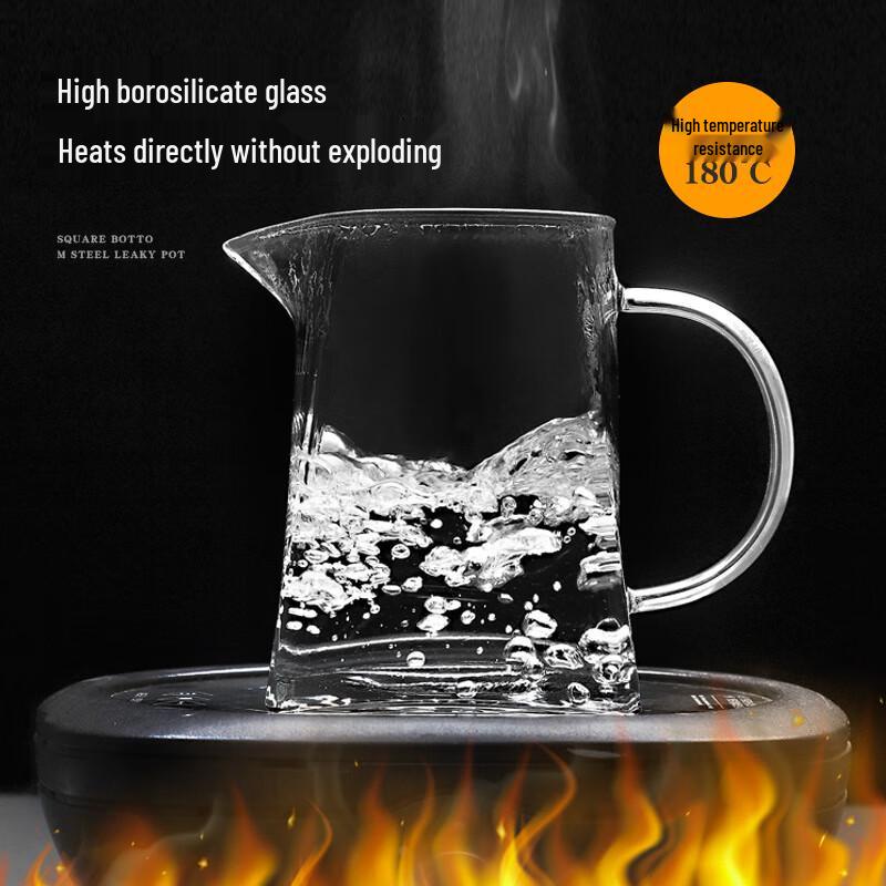 Shangqi Square Glass Teapot with Steel Filter