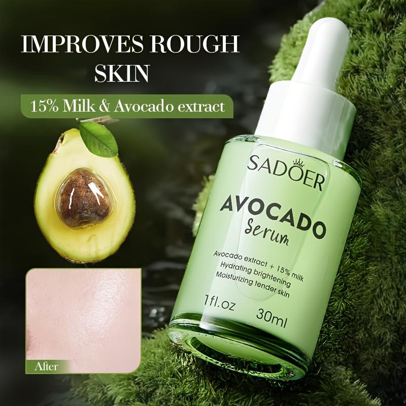 Avocado Fruit Milk Facial Essence, Moisturize, Smooth, and Reduce Wrinkles, Increase Elasticity, Improve Dry and Rough, Brighten,  Smoothes Wrinkles