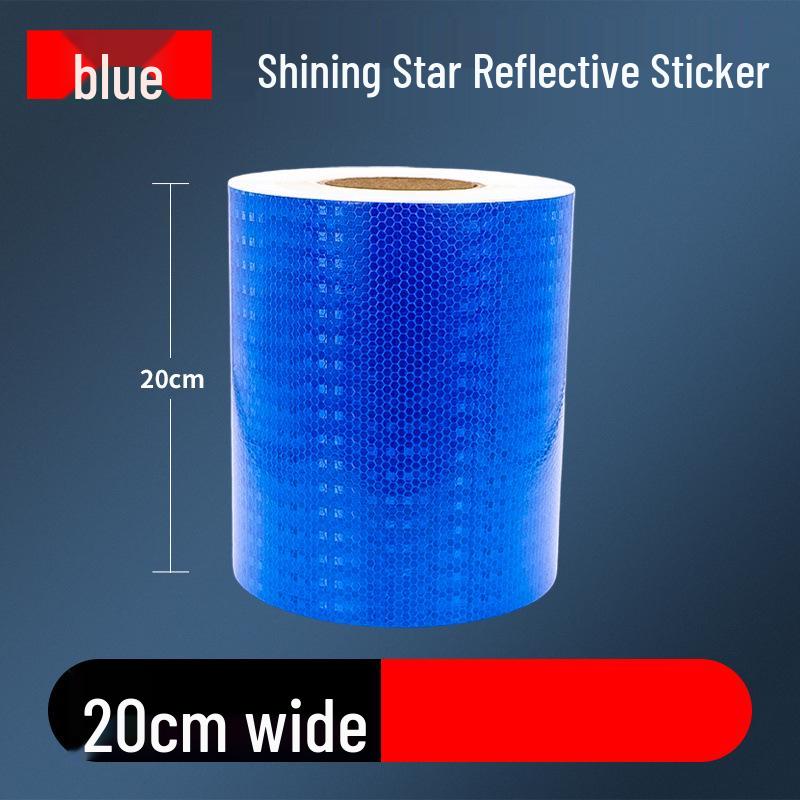 20cm High-Brightness Reflective Sticker for Car Safety - Luminous Nighttime Anti-Collision Warning Tape