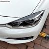 2 st Bil Kolfiber / Svart Strålkastare Ögonbryn Dekaler Skydd Trim För BMW 3-serie F30 320i 2013 - 2018 Auto Ljus Tillbehör