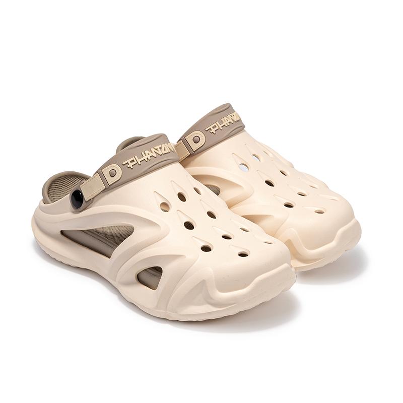 

Новые стильные мужские летние уличные тапочки, модные сандалии, уличные нескользящие мужские уличные пляжные сандалии, садовая обувь 44-45