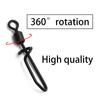 15PCS Carp Fishing Accessories Link Lock Swivels Carp Fishing Swivel Rings 360° Rotation‘s Carp Fishing Casters Swivels For Carp