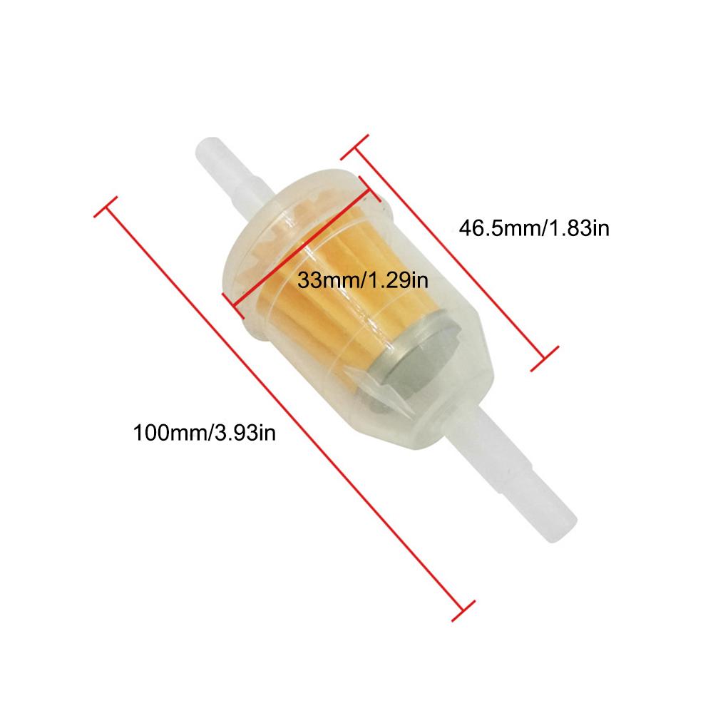 10pcs Motorcycle Oil Filter Inline Gas Fuel Filter Gasoline Filters Tool For Scooter Motorcycle Moped Scooter Dirt Bike ATV