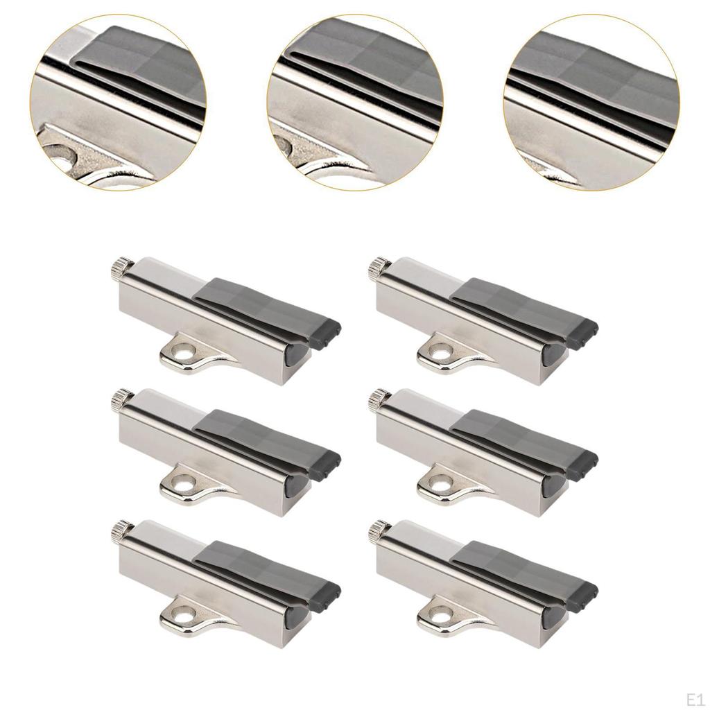 6Pcs Close Damper for Cabinet Door Adapter, Noise Reduction Hardware, Anti Collision Kitchen