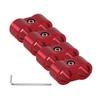 4PCS Braided Hose Separator Clamp Adapter 4AN 6AN 8AN 10AN 12AN Fuel Line Fitting Bracket Aluminum AN4 AN6 AN8 AN10 AN12