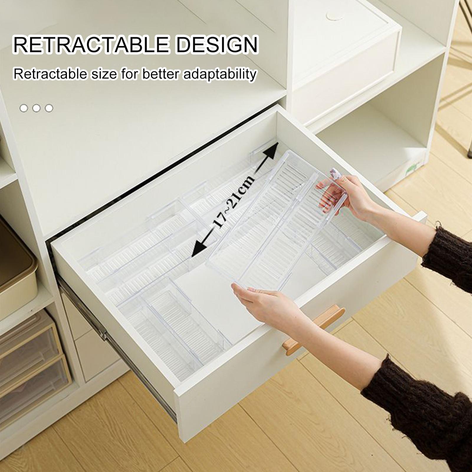 

Underwear Organizer For Drawer Clear Drawer Organizers For Clothing Stackable Box Adjustable Dividers Double Compartment Closet CHINA