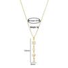 Personalized Star Tassel Titanium Necklace with Zircon Pendant - Women's Luxury Clavicle Chain
