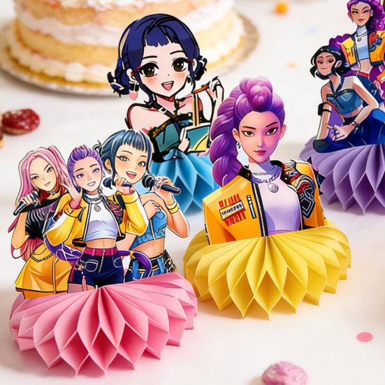 8 st honungskakabordsdekoration skrivbordsprydnad filmjägare födelsedagsfest bordsdekoration barnfesttillbehör fotobåsrekvisita