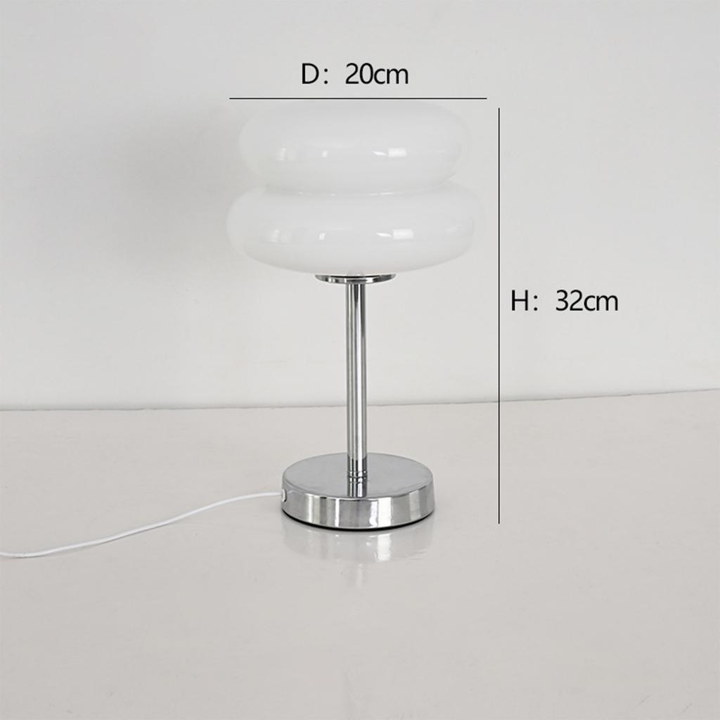 Living room decoration table lamp Bauhaus antique lamp Nordic ins glass table lamp bedroom bedside decoration atmosphere table lamp