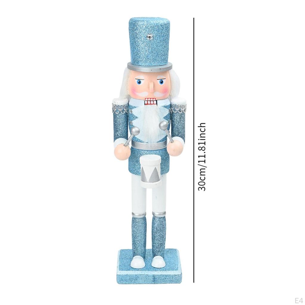 Christmas Nutcracker Figurine Decor Ornament Statue for Shelf