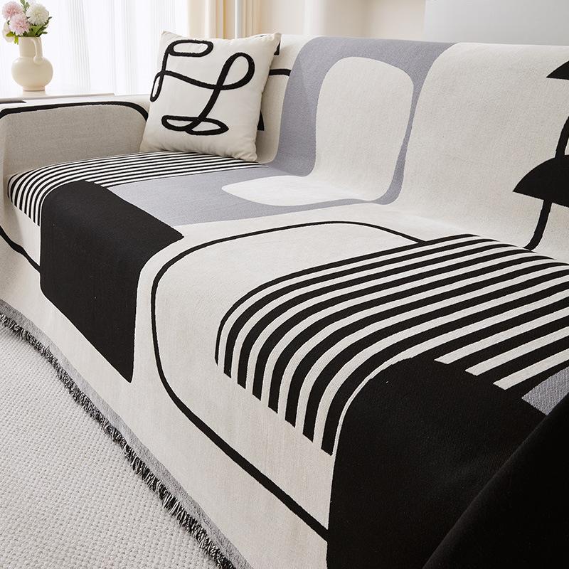 Chenille sofatrekk universal sofahåndkle støvtett sofa putetrekk anti-katt ripebeskyttelse sofateppe teppe