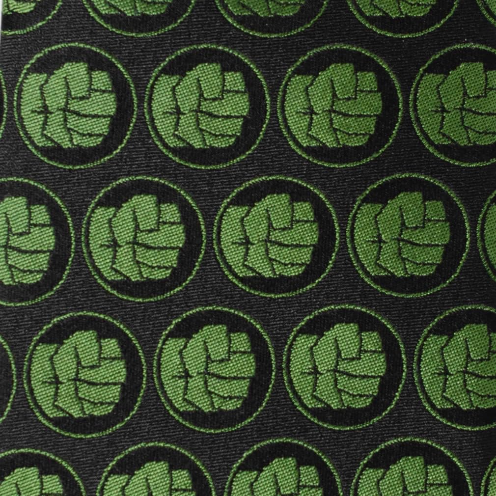 Marvel Hulk Black Green Tie [Cufflinks] mv-hlk-bk-tr