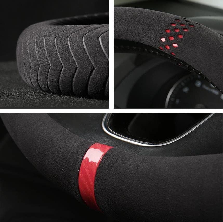 SEKIDAR Steering Wheel Comfortable To the Excellent Car Suitable for Blue Cover, Breathable, Non-Slip, Touch, Grip, All-Season, Accessories, Cars,