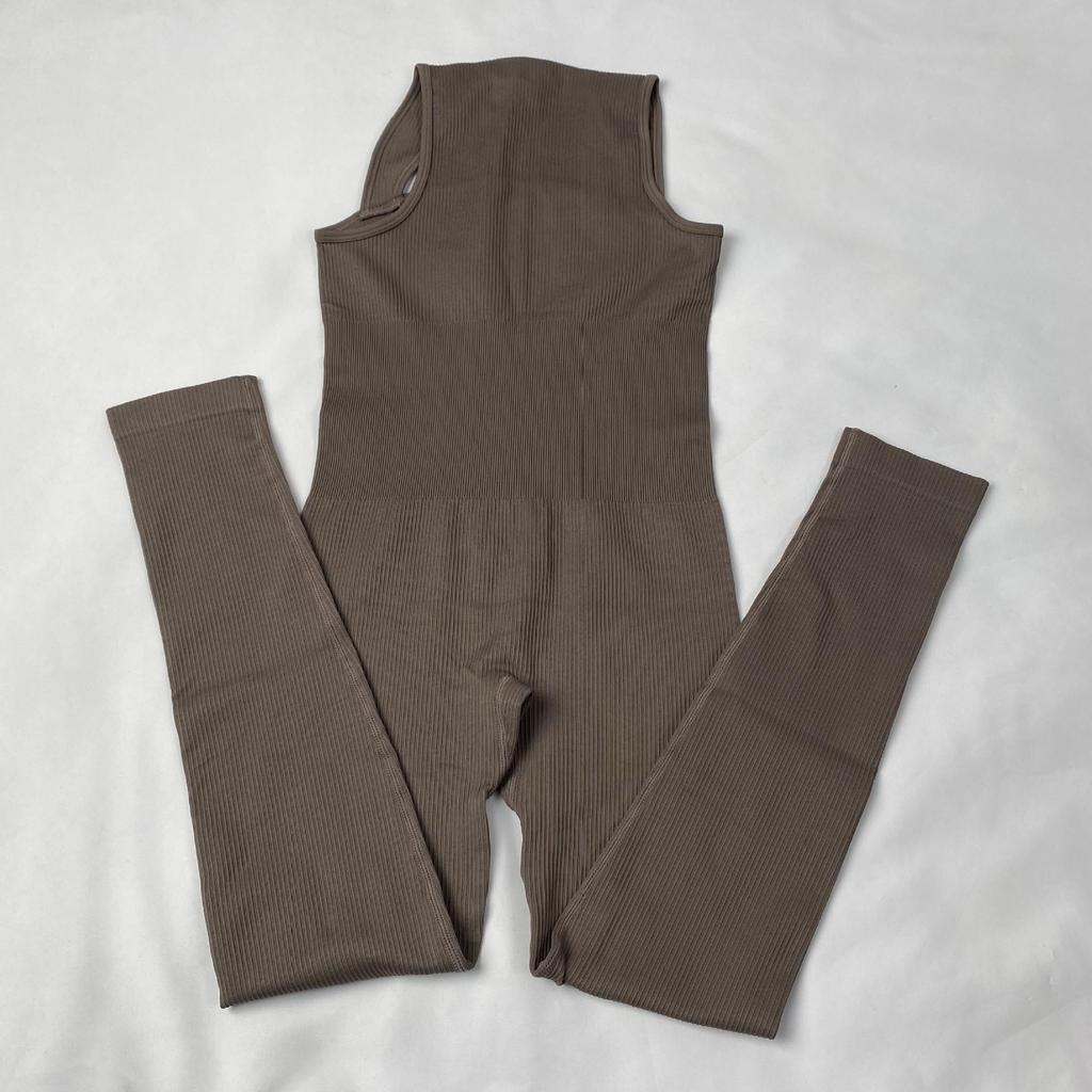 European & American Style Nylon Yoga Fitness Jumpsuit - Women's Sport Training Outfit