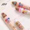 Cartoon Capybara Gel Ink Pens Multicolor 10-in-1 Ballpoint Pen, Cute Push-Type Writing Office Supplies Pen Ten Colors In One Retractable for