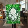 Palmeiras FC Pattern Flannel Blanket, High Quality Comfortable for All Seasons, Home Decor, Warmth and Comfort, Perfect for Gifts.