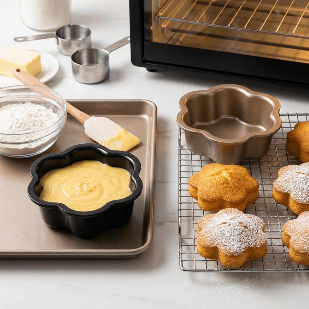 6/8inch Floral Shape Cake Pan Anti-rust Carbon Steel Bread Mold Durable Sponge Cake Mold  Household