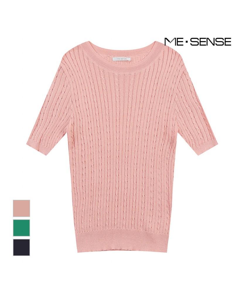 MESENSE Cable Knit Round Neck_Mb36Kns326Z
