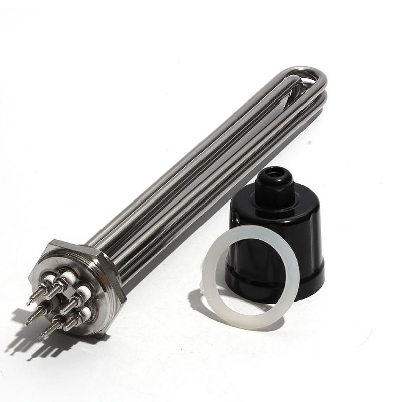 Lujinxun Full 304 Stainless Steel Water Heating Element 1 1/4 Electric Immersion Heater for Solar Water Tank 220V 380V 220V