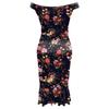 Fashion Women's Loose Sexy Prints One Shoulder Irregular  Ruffle Hip Dress