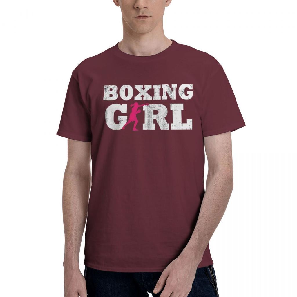 Boxing Girl Silhouette 100 Cotton Casual Breathable Confortable Manga Funny Ugus TShirts Funny Gifts