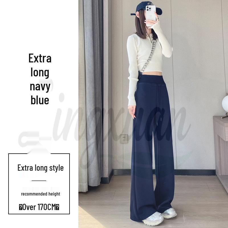 2026 Spring Women's High Waist Narrow Leg To Wide Leg Sweatpants
