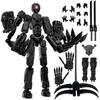 T13 Sestavená akční figurka, T13 Vícekloubový pohyblivý robot Akční figurka Set, Stolní dekorace pro sběratele pro milovníky her Hračky, 5,5 palce