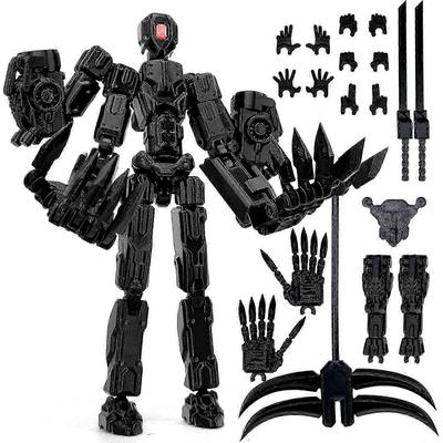 T13 surinktas veiksmo figūrėlės rinkinys, T13 daugiašakis judantis robotas veiksmo figūrėlės rinkinys, Kolekcionuojami stalo papuošalai žaidimų mėgėjams, Žaislai, 5,5 colio