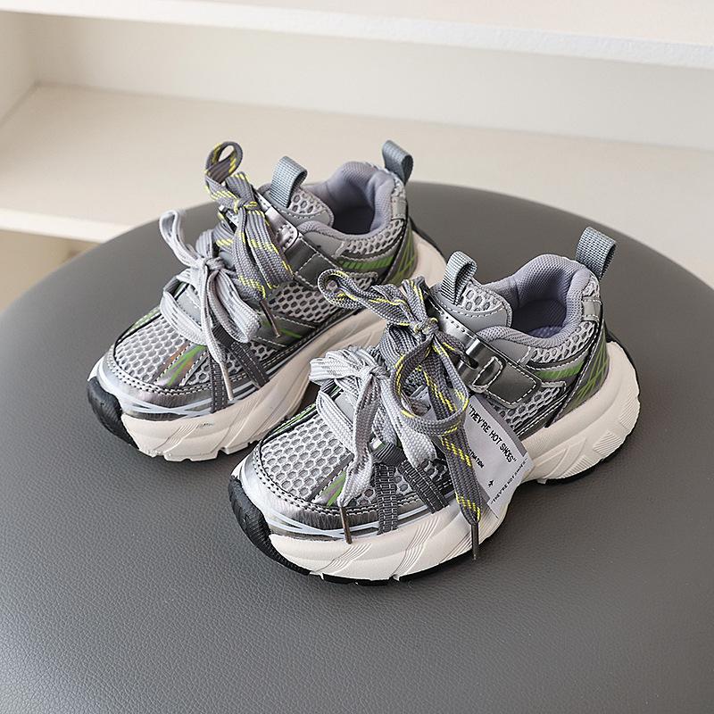 

Girls dad shoes, new spring and autumn models, boys lightweight and stylish dad shoes, mesh breathable color-blocked sneakers 21-25Code【One Hand5Doub