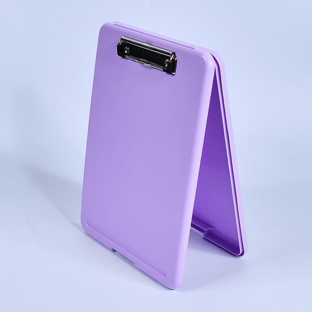 a4 Size File Organizer Plastic Document Box Practical File Folder with Clipboard School Use