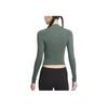 Nike Solid Color Yoga Training Pullover Quick-Dry Long Sleeve Fitness Top Women Tops Green FN3023-338