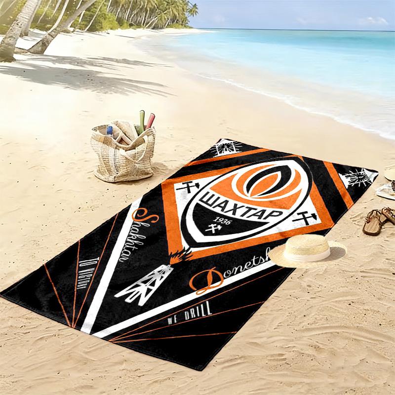 Shakhtar Print Beach Towel, Large Soft Quick Dry Towel for Beach Camping Swimming