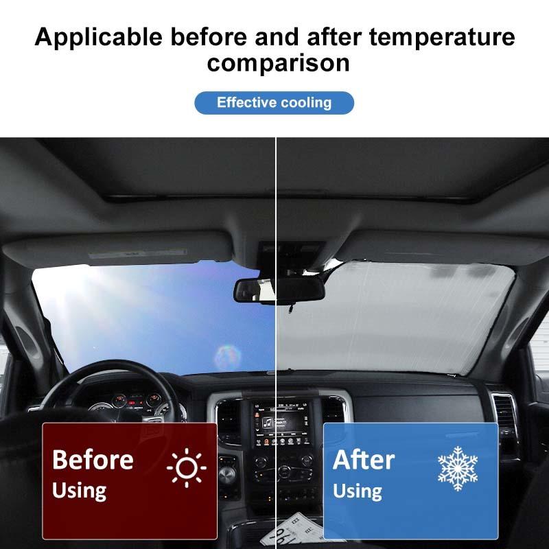 Car Front Windshield Sunshade Window Shade Foldable Sun Visor Cover Fit For Dodge RAM 2010-2015 Car Interior Accessories
